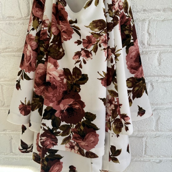 Windsor Floral Mini Dress - Pink and Brown - Picture 8 of 8